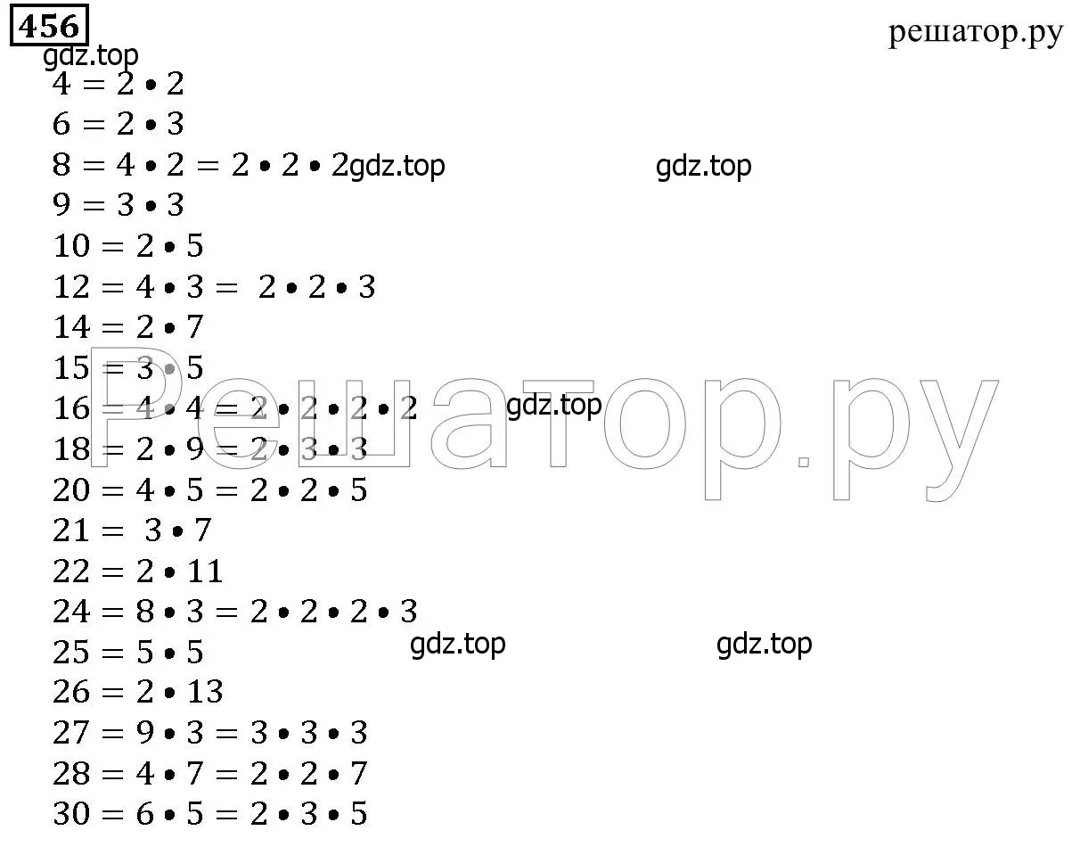 Решение 6. номер 456 (страница 119) гдз по математике 5 класс Дорофеев, Шарыгин, учебник