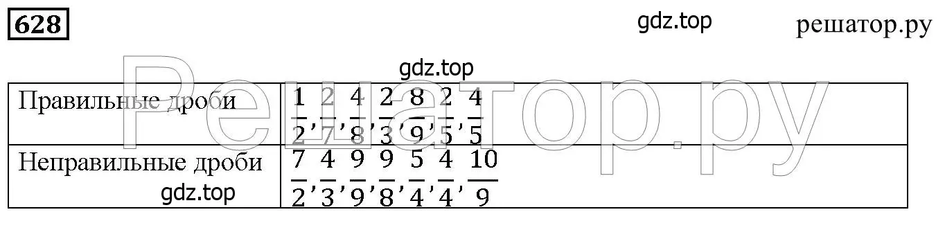 Решение 6. номер 628 (страница 165) гдз по математике 5 класс Дорофеев, Шарыгин, учебник