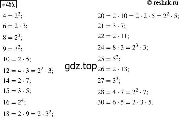 Решение 7. номер 456 (страница 119) гдз по математике 5 класс Дорофеев, Шарыгин, учебник