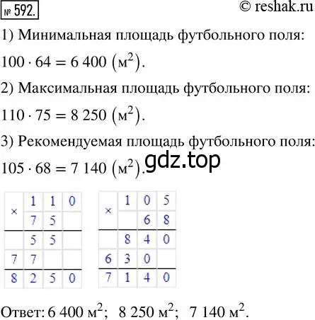 Решение 7. номер 592 (страница 154) гдз по математике 5 класс Дорофеев, Шарыгин, учебник