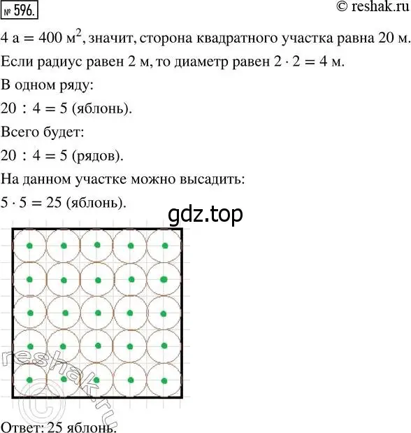 Решение 7. номер 596 (страница 154) гдз по математике 5 класс Дорофеев, Шарыгин, учебник