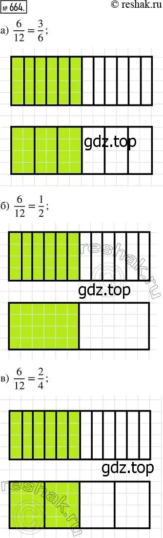 Решение 7. номер 664 (страница 174) гдз по математике 5 класс Дорофеев, Шарыгин, учебник