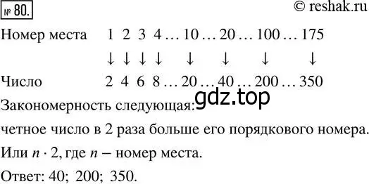 Решение 7. номер 80 (страница 30) гдз по математике 5 класс Дорофеев, Шарыгин, учебник