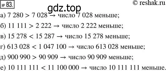 Решение 7. номер 83 (страница 31) гдз по математике 5 класс Дорофеев, Шарыгин, учебник