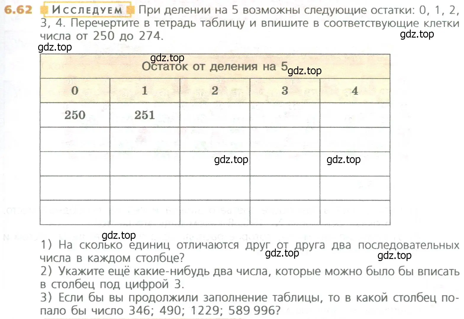 Условие номер 62 (страница 125) гдз по математике 5 класс Дорофеев, Шарыгин, учебное пособие