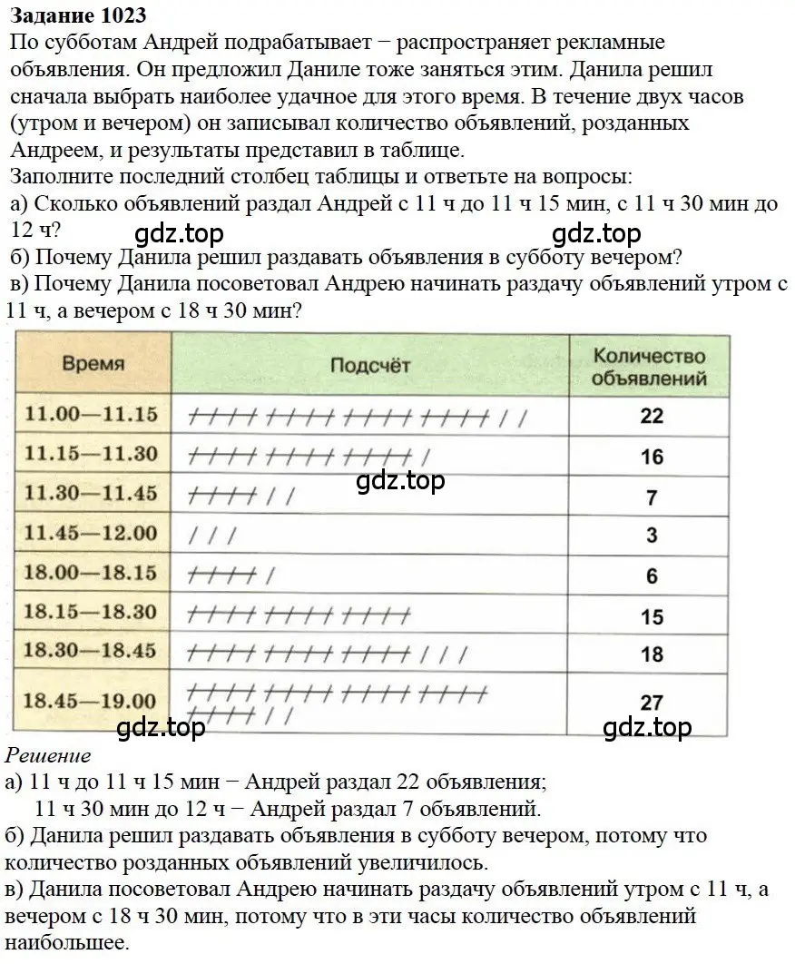 Решение 4. номер 23 (страница 284) гдз по математике 5 класс Дорофеев, Шарыгин, учебное пособие