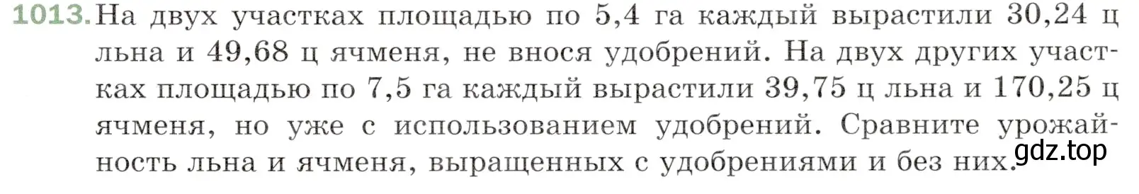 Условие номер 1013 (страница 245) гдз по математике 5 класс Мерзляк, Полонский, учебник