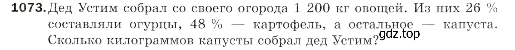 Условие номер 1073 (страница 257) гдз по математике 5 класс Мерзляк, Полонский, учебник