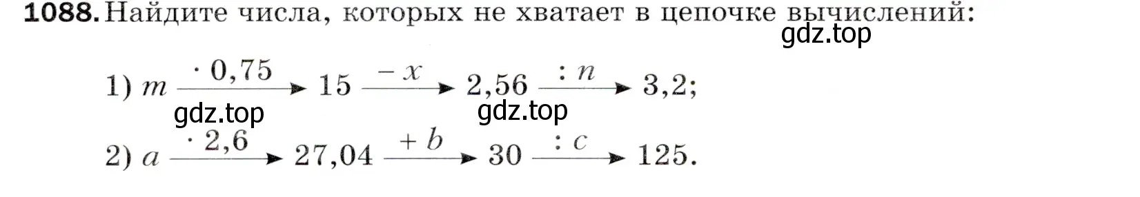 Условие номер 1088 (страница 258) гдз по математике 5 класс Мерзляк, Полонский, учебник