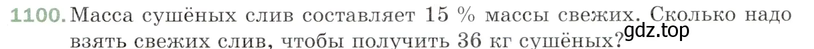 Условие номер 1100 (страница 261) гдз по математике 5 класс Мерзляк, Полонский, учебник