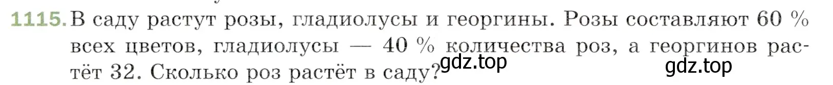 Условие номер 1115 (страница 262) гдз по математике 5 класс Мерзляк, Полонский, учебник