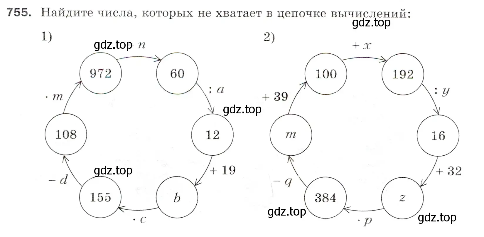 Условие номер 755 (страница 190) гдз по математике 5 класс Мерзляк, Полонский, учебник