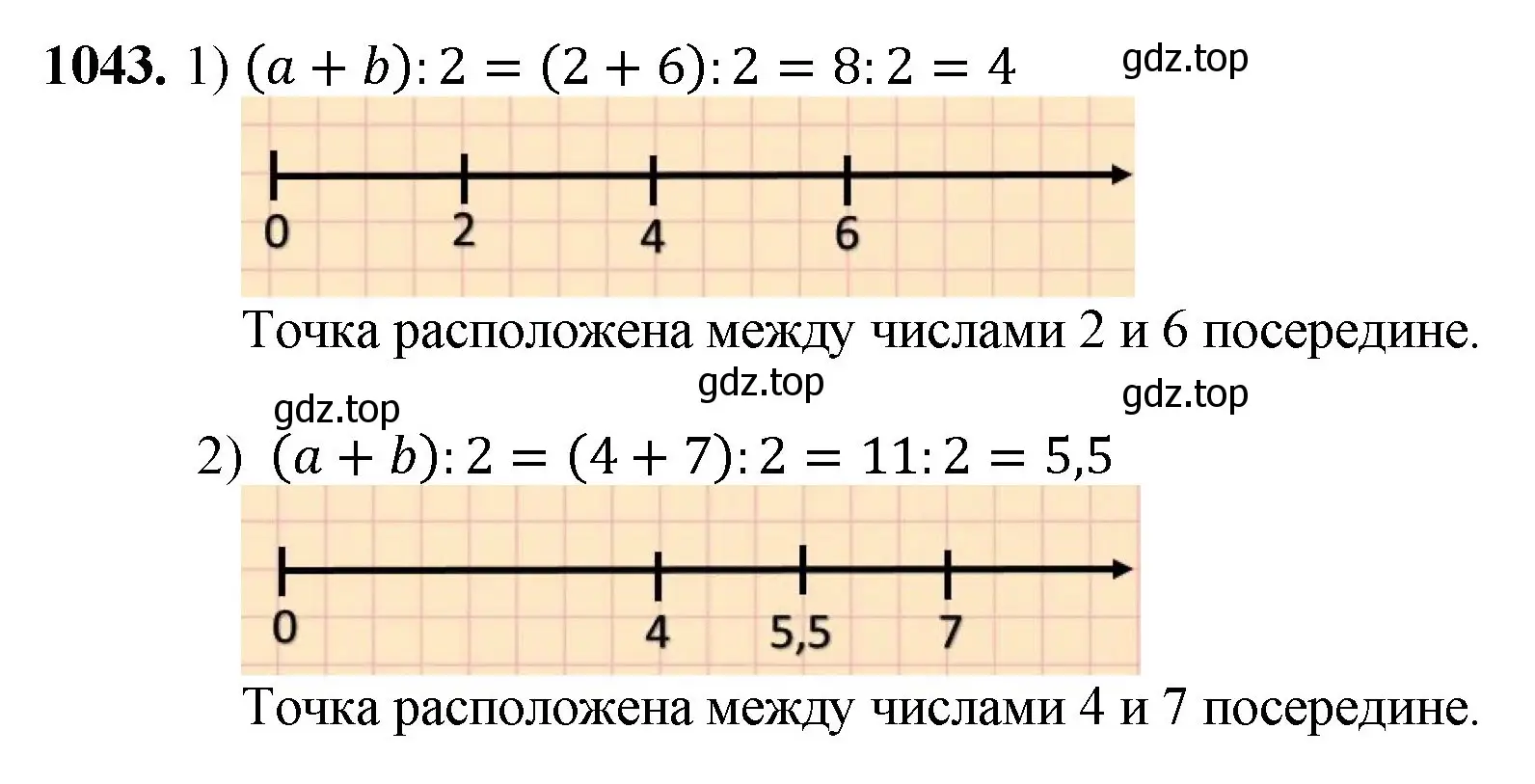 Решение номер 1043 (страница 250) гдз по математике 5 класс Мерзляк, Полонский, учебник