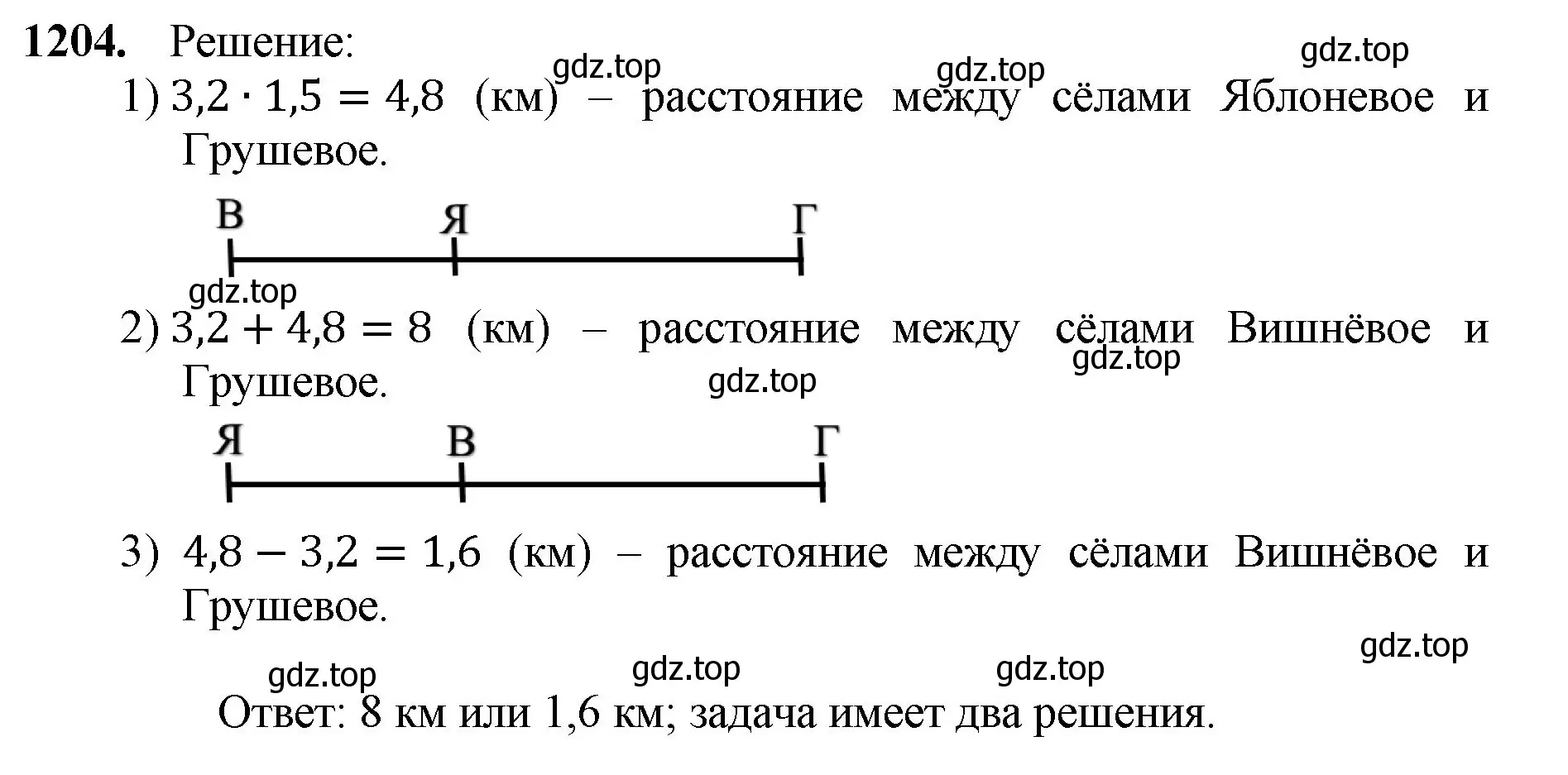 Решение номер 1204 (страница 283) гдз по математике 5 класс Мерзляк, Полонский, учебник