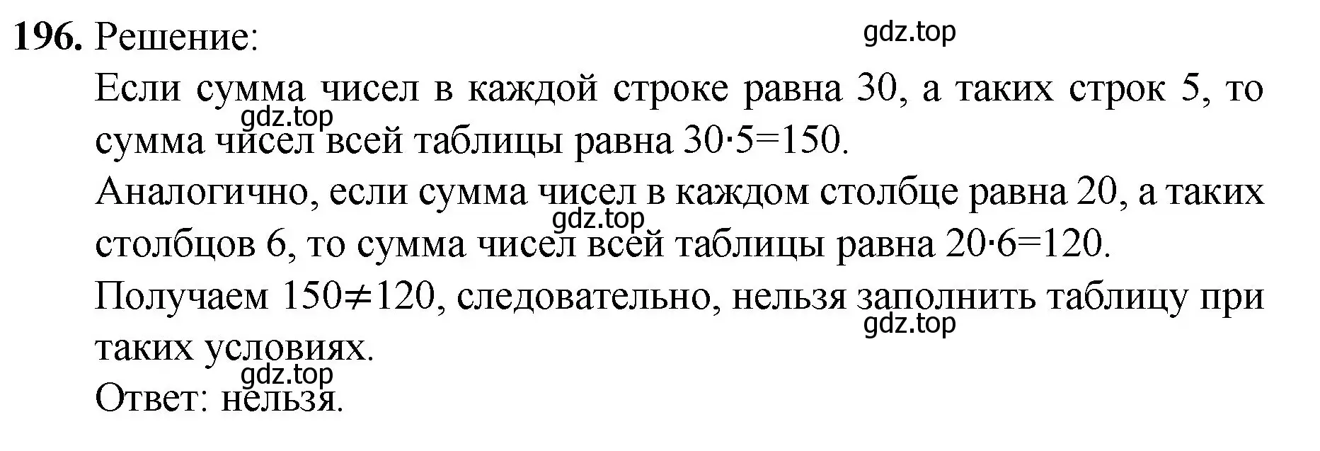 Решение номер 196 (страница 54) гдз по математике 5 класс Мерзляк, Полонский, учебник