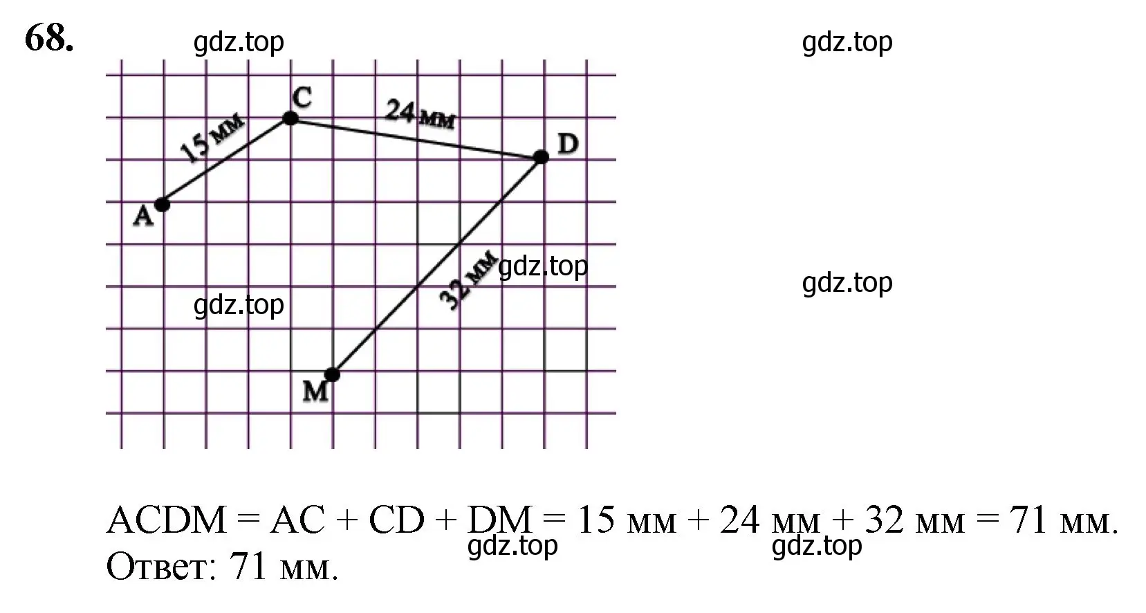 Решение номер 68 (страница 23) гдз по математике 5 класс Мерзляк, Полонский, учебник