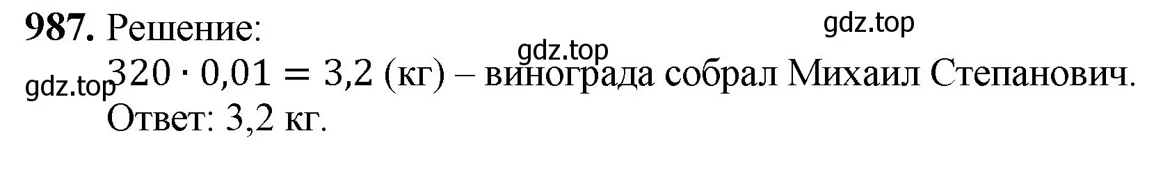 Решение номер 987 (страница 243) гдз по математике 5 класс Мерзляк, Полонский, учебник