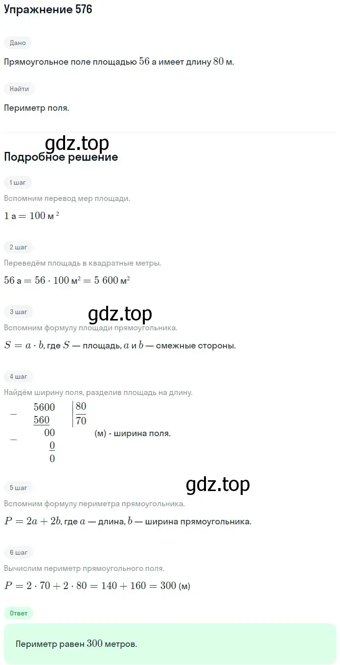Решение 2. номер 576 (страница 142) гдз по математике 5 класс Мерзляк, Полонский, учебник