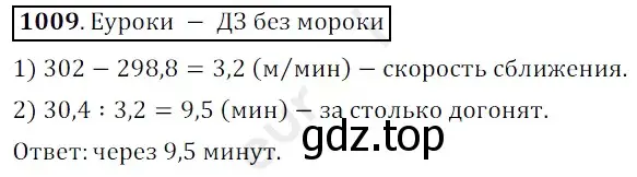 Решение 3. номер 1009 (страница 245) гдз по математике 5 класс Мерзляк, Полонский, учебник