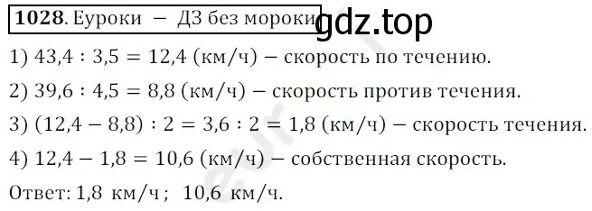 Решение 3. номер 1028 (страница 247) гдз по математике 5 класс Мерзляк, Полонский, учебник