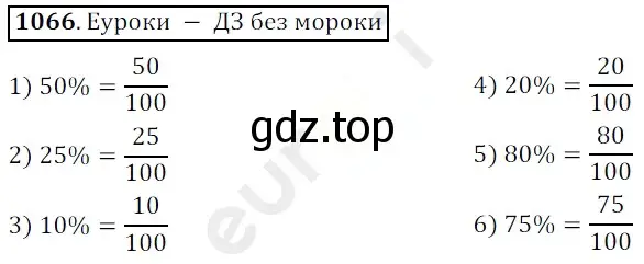 Решение 3. номер 1066 (страница 256) гдз по математике 5 класс Мерзляк, Полонский, учебник