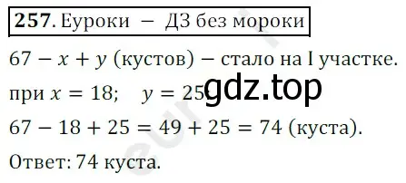 Решение 3. номер 257 (страница 67) гдз по математике 5 класс Мерзляк, Полонский, учебник