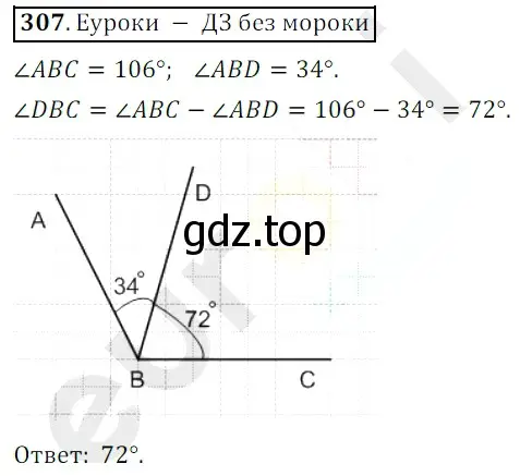 Решение 3. номер 307 (страница 83) гдз по математике 5 класс Мерзляк, Полонский, учебник