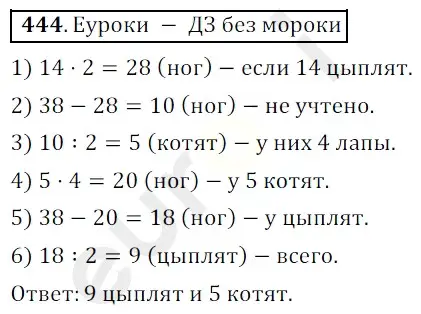 Решение 3. номер 444 (страница 119) гдз по математике 5 класс Мерзляк, Полонский, учебник