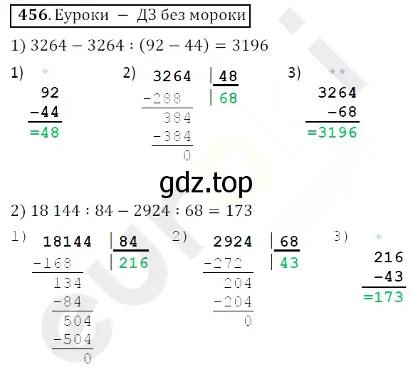 Решение 3. номер 456 (страница 124) гдз по математике 5 класс Мерзляк, Полонский, учебник