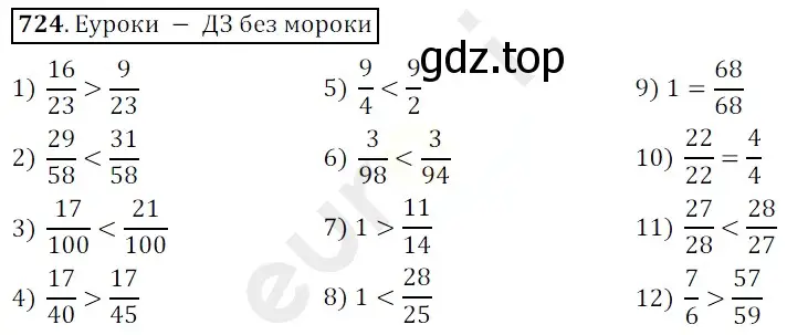 Решение 3. номер 724 (страница 184) гдз по математике 5 класс Мерзляк, Полонский, учебник