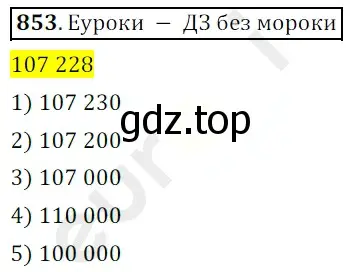 Решение 3. номер 853 (страница 219) гдз по математике 5 класс Мерзляк, Полонский, учебник