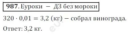 Решение 3. номер 987 (страница 243) гдз по математике 5 класс Мерзляк, Полонский, учебник