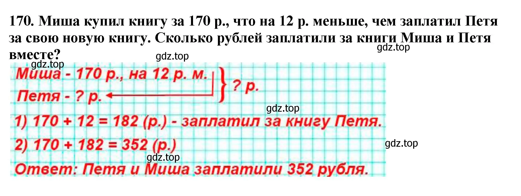 Решение 4. номер 170 (страница 51) гдз по математике 5 класс Мерзляк, Полонский, учебник