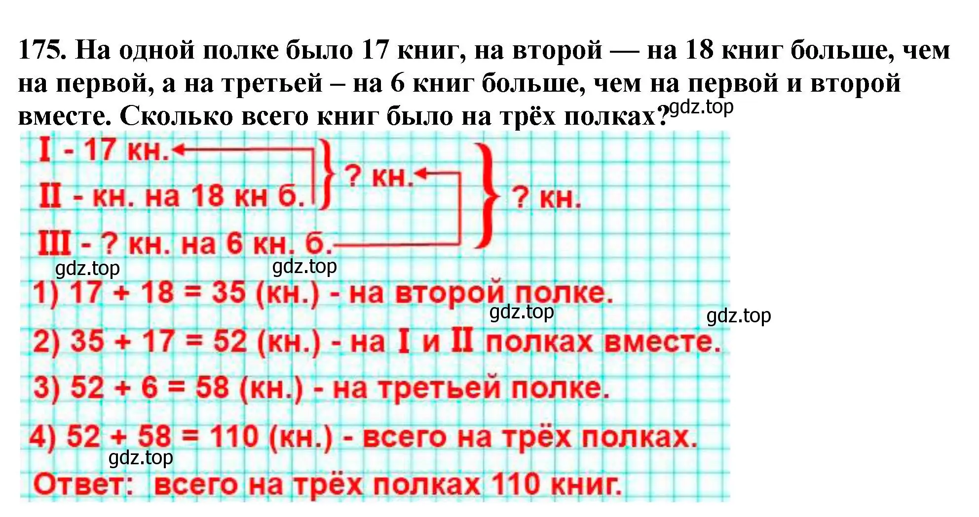 Решение 4. номер 175 (страница 52) гдз по математике 5 класс Мерзляк, Полонский, учебник