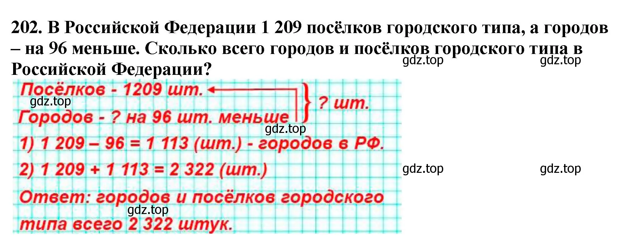 Решение 4. номер 202 (страница 57) гдз по математике 5 класс Мерзляк, Полонский, учебник