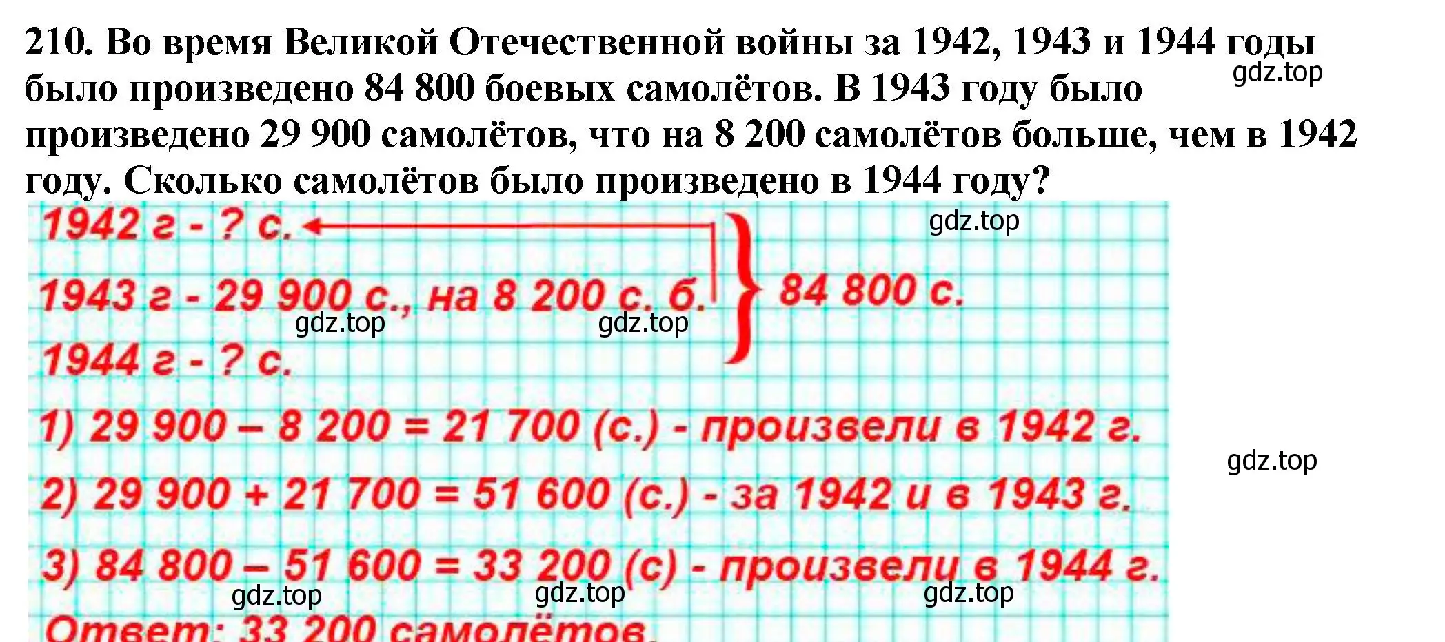 Решение 4. номер 210 (страница 58) гдз по математике 5 класс Мерзляк, Полонский, учебник