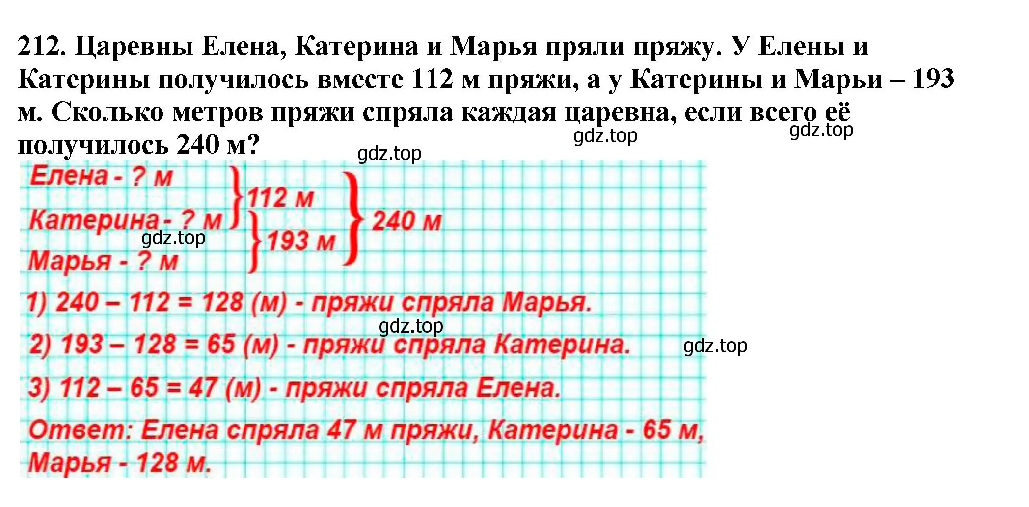 Решение 4. номер 212 (страница 58) гдз по математике 5 класс Мерзляк, Полонский, учебник