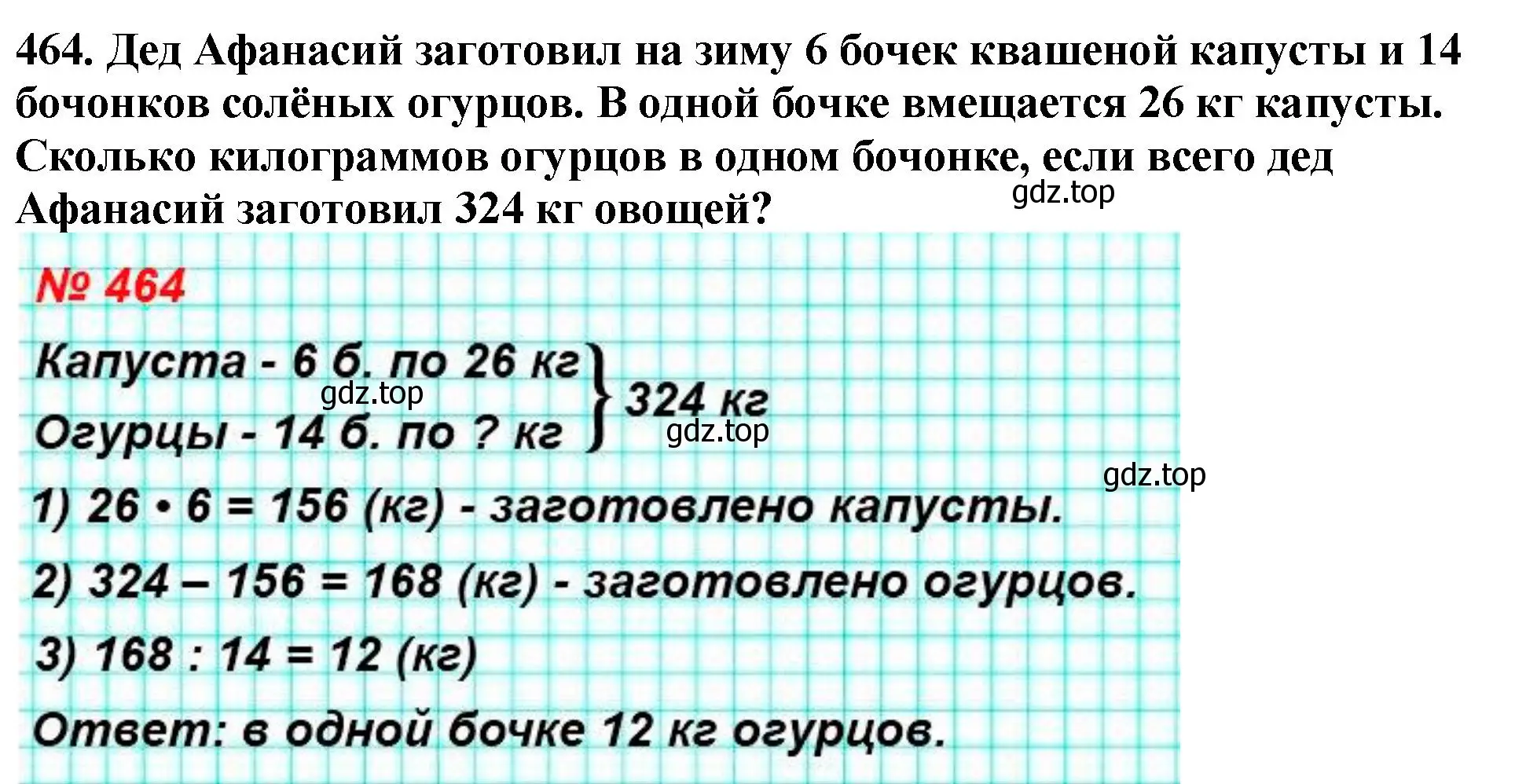 Решение 4. номер 464 (страница 125) гдз по математике 5 класс Мерзляк, Полонский, учебник