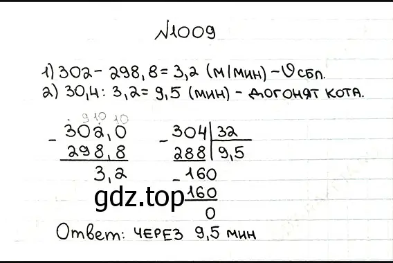 Решение 7. номер 1009 (страница 245) гдз по математике 5 класс Мерзляк, Полонский, учебник