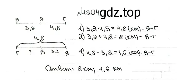 Решение 7. номер 1204 (страница 283) гдз по математике 5 класс Мерзляк, Полонский, учебник