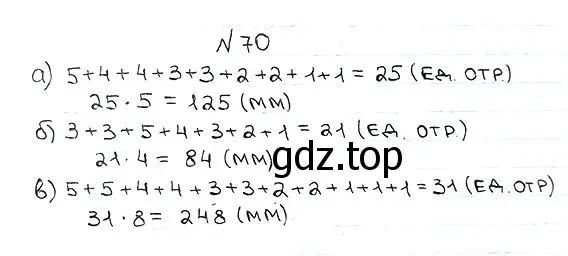 Решение 7. номер 70 (страница 23) гдз по математике 5 класс Мерзляк, Полонский, учебник