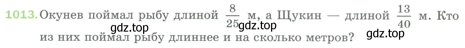 Условие номер 1013 (страница 230) гдз по математике 5 класс Мерзляк, Полонский, учебник