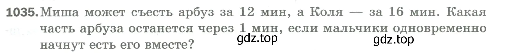 Условие номер 1035 (страница 233) гдз по математике 5 класс Мерзляк, Полонский, учебник