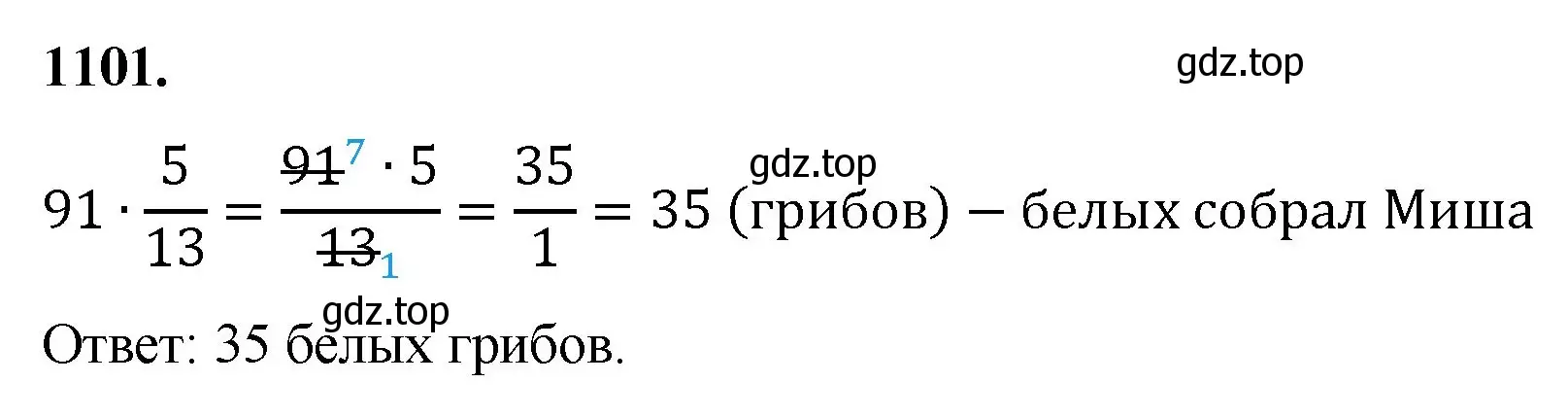 Решение номер 1101 (страница 247) гдз по математике 5 класс Мерзляк, Полонский, учебник