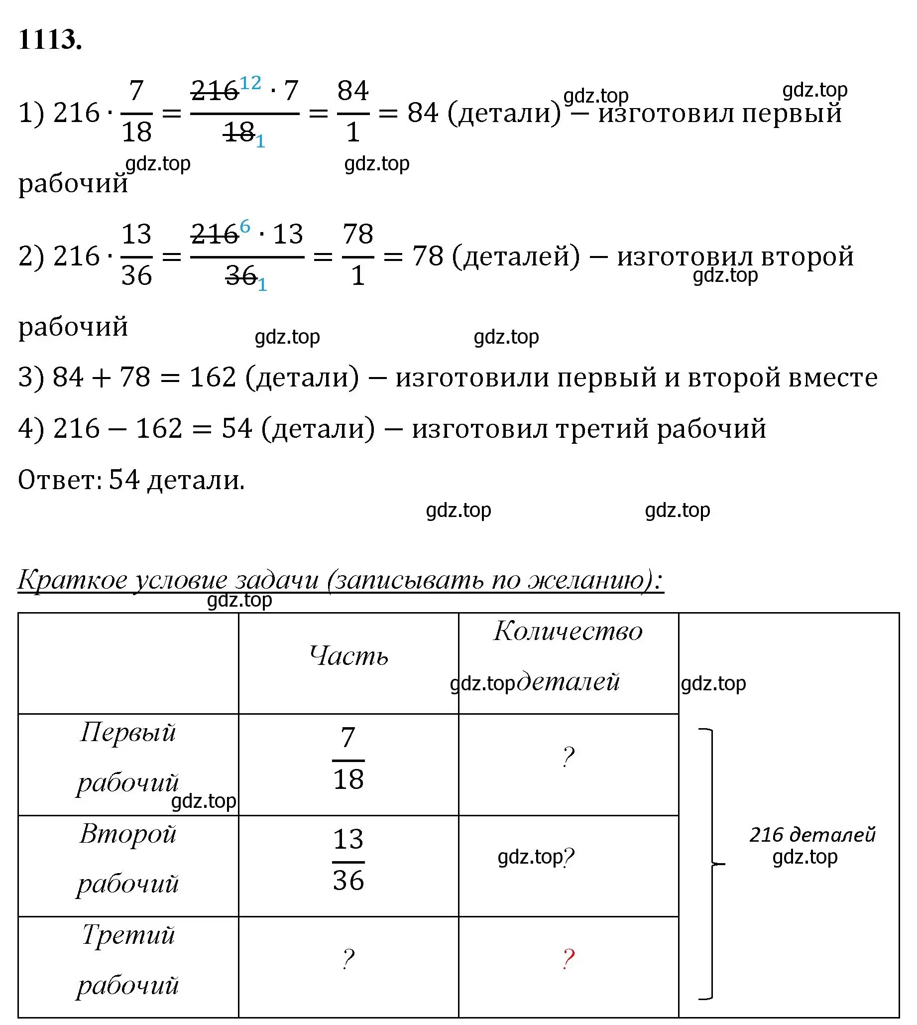 Решение номер 1113 (страница 248) гдз по математике 5 класс Мерзляк, Полонский, учебник
