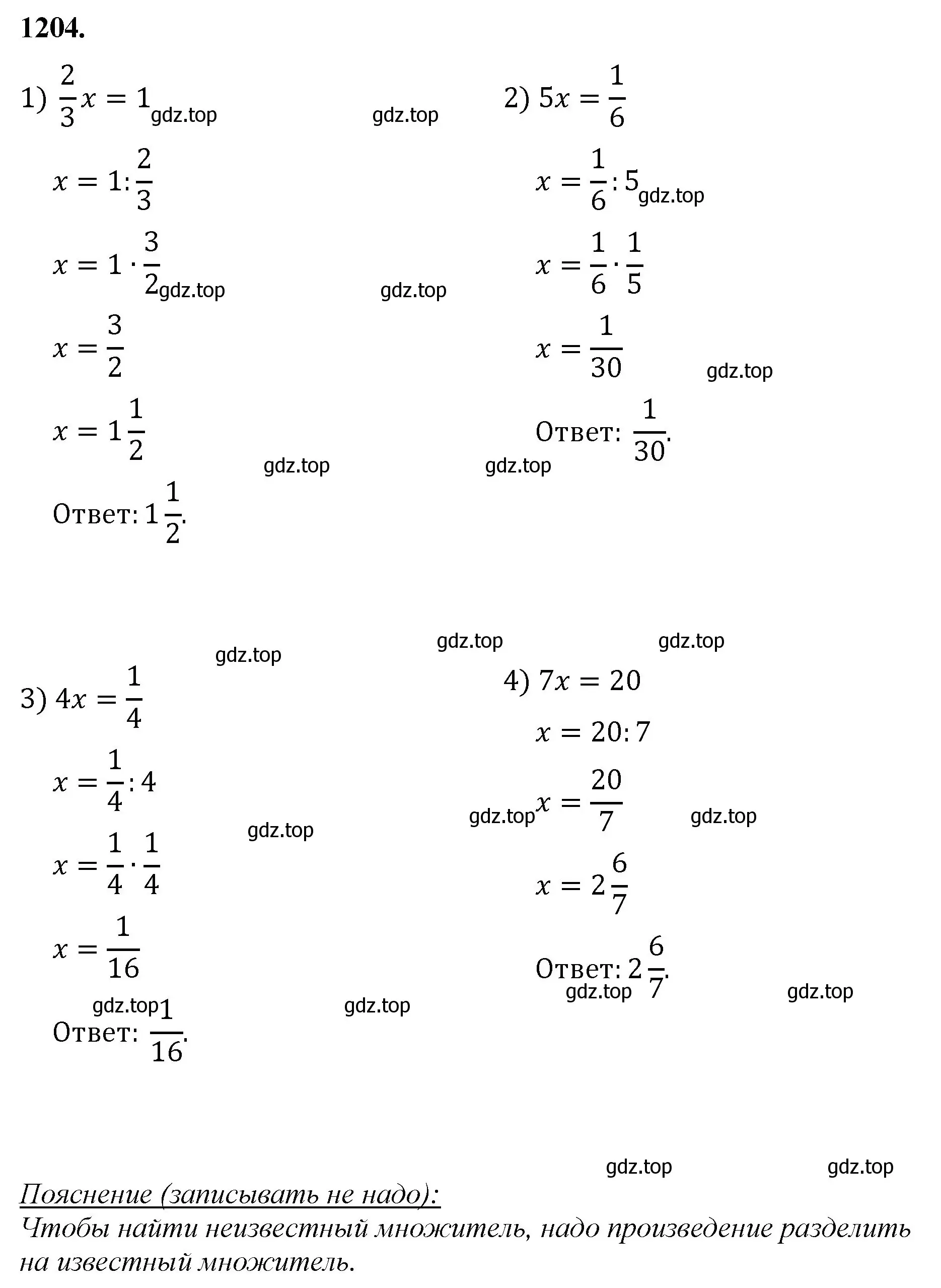 Решение номер 1204 (страница 263) гдз по математике 5 класс Мерзляк, Полонский, учебник