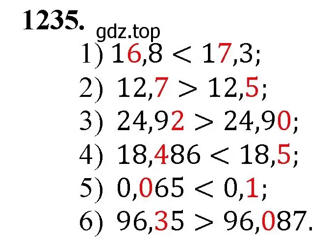 Решение номер 1235 (страница 274) гдз по математике 5 класс Мерзляк, Полонский, учебник