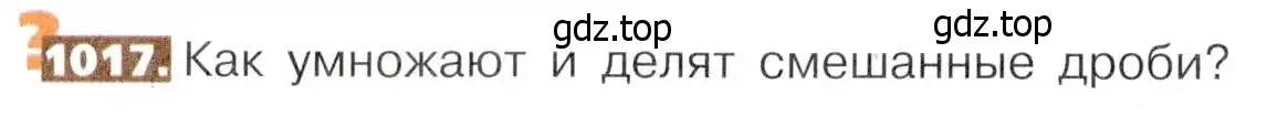 Условие номер 1017 (страница 224) гдз по математике 5 класс Никольский, Потапов, учебник