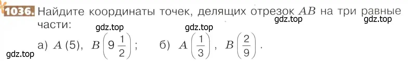 Условие номер 1036 (страница 229) гдз по математике 5 класс Никольский, Потапов, учебник