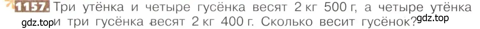 Условие номер 1157 (страница 254) гдз по математике 5 класс Никольский, Потапов, учебник